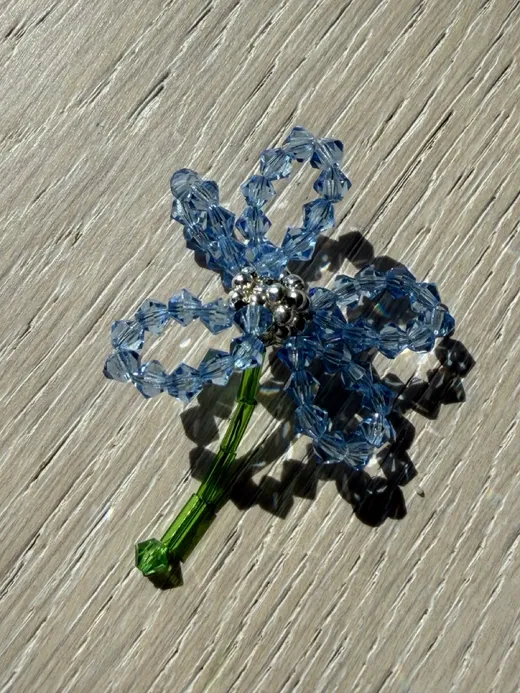 Beaded flower — Mahla, New York · 2026