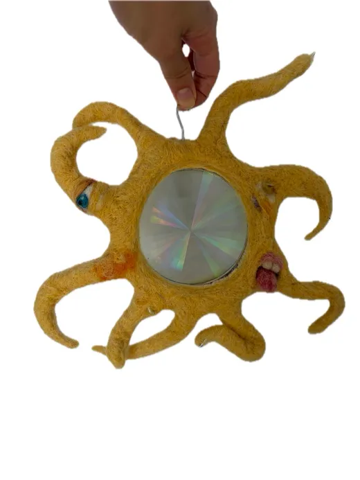 Felted sun & rainbow catcher — Mahla, New York · 2024